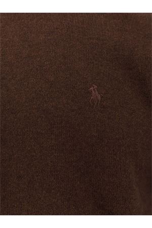 Brown wool sweater RALPH LAUREN | 710974148011BROWN
